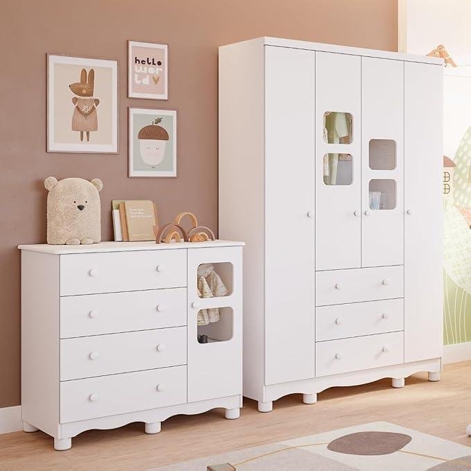 Quarto de Bebê Completo com Berço, Guarda-Roupa e Cômoda: Vale a Pena Comprar o Jogo?